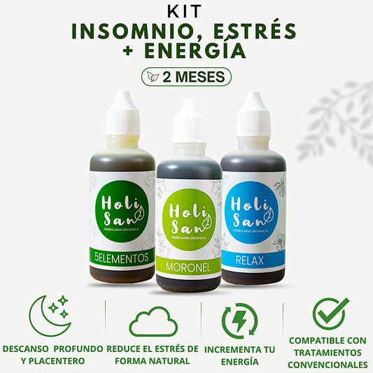 Kit insomnio, estrés + Energía | 2 Meses